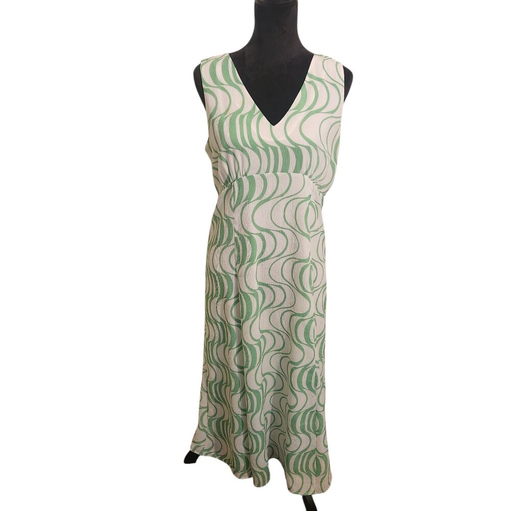 Josephine Lined Women Green Dress Size 10